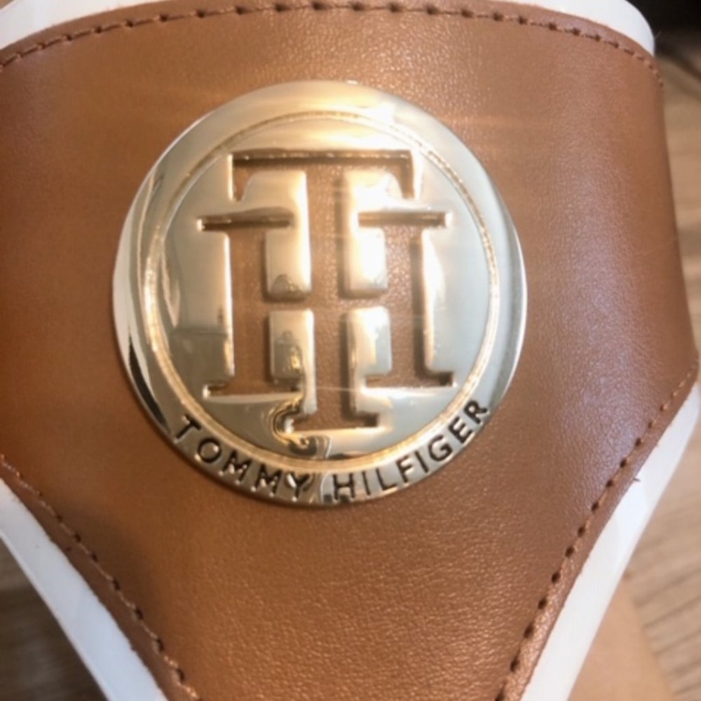 Tommy Hilfilger Wedges with White Bottoms